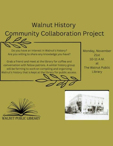 Walnut History Community Collaboration Project - Walnut, Illinois ...