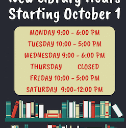 New hours!!